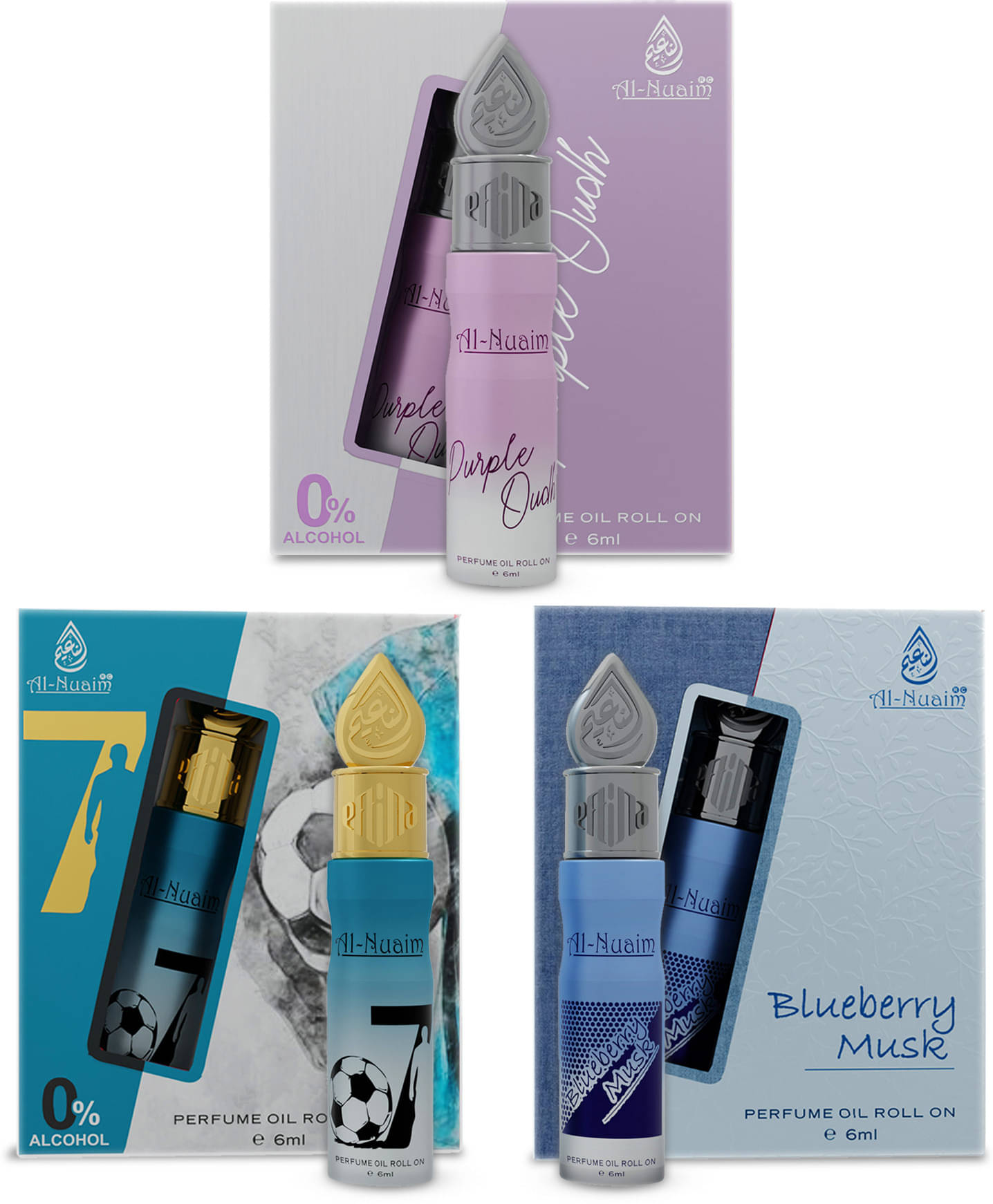     			Al-Nuaim Flower Bomb Non- Alcoholic Below 50ml Attar ( Pack of 3 )