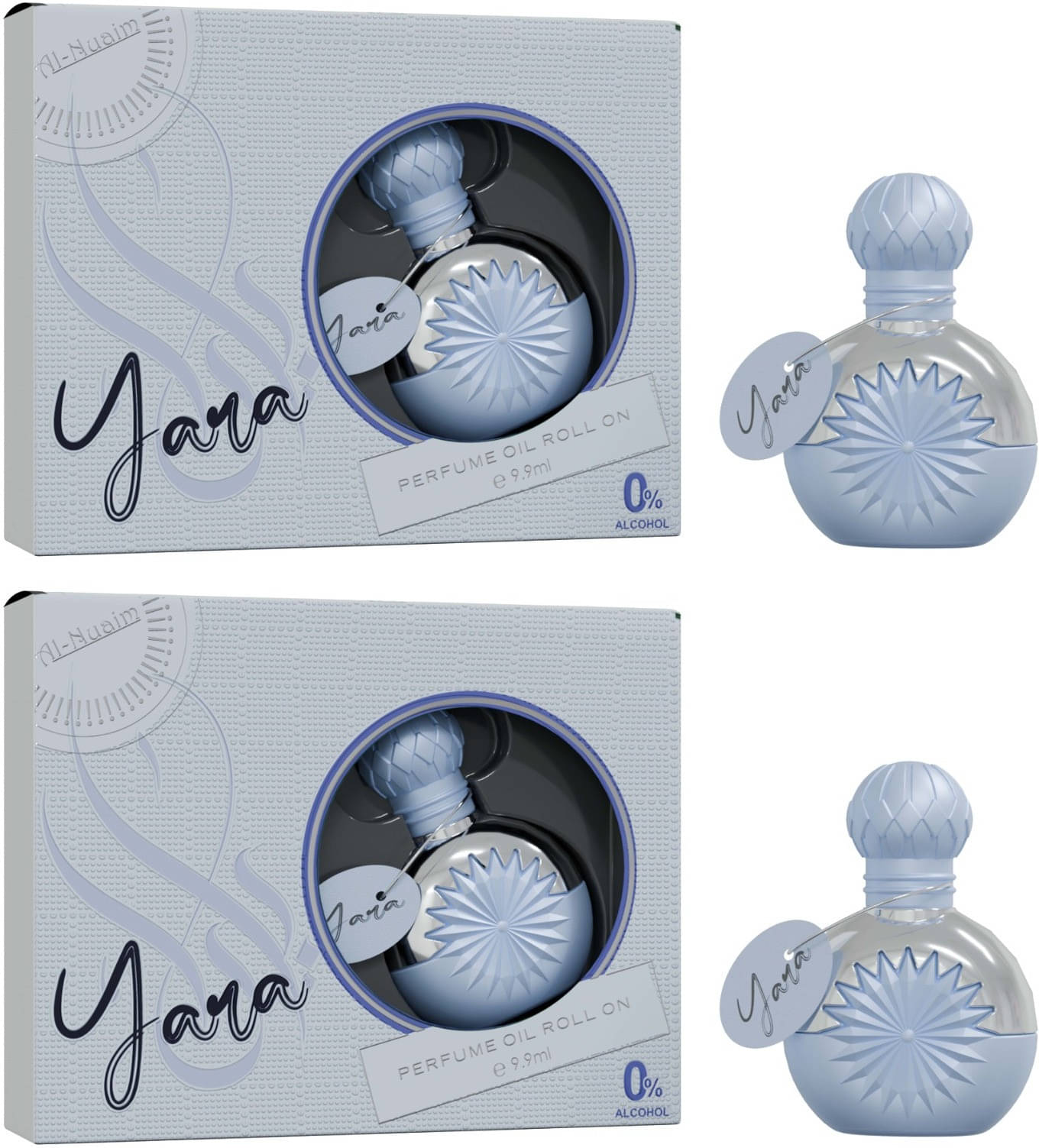     			Al-Nuaim Oud Non- Alcoholic Miniature Attar ( Pack of 2 )