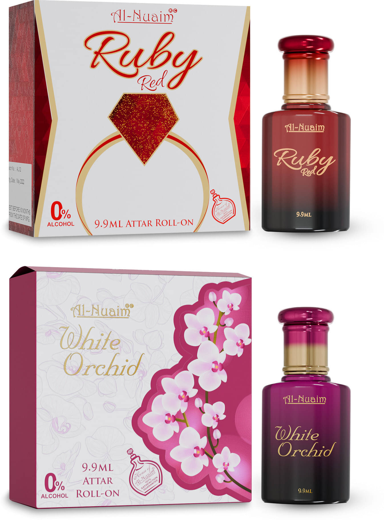     			Al-Nuaim Oud Non- Alcoholic Miniature Attar ( Pack of 2 )