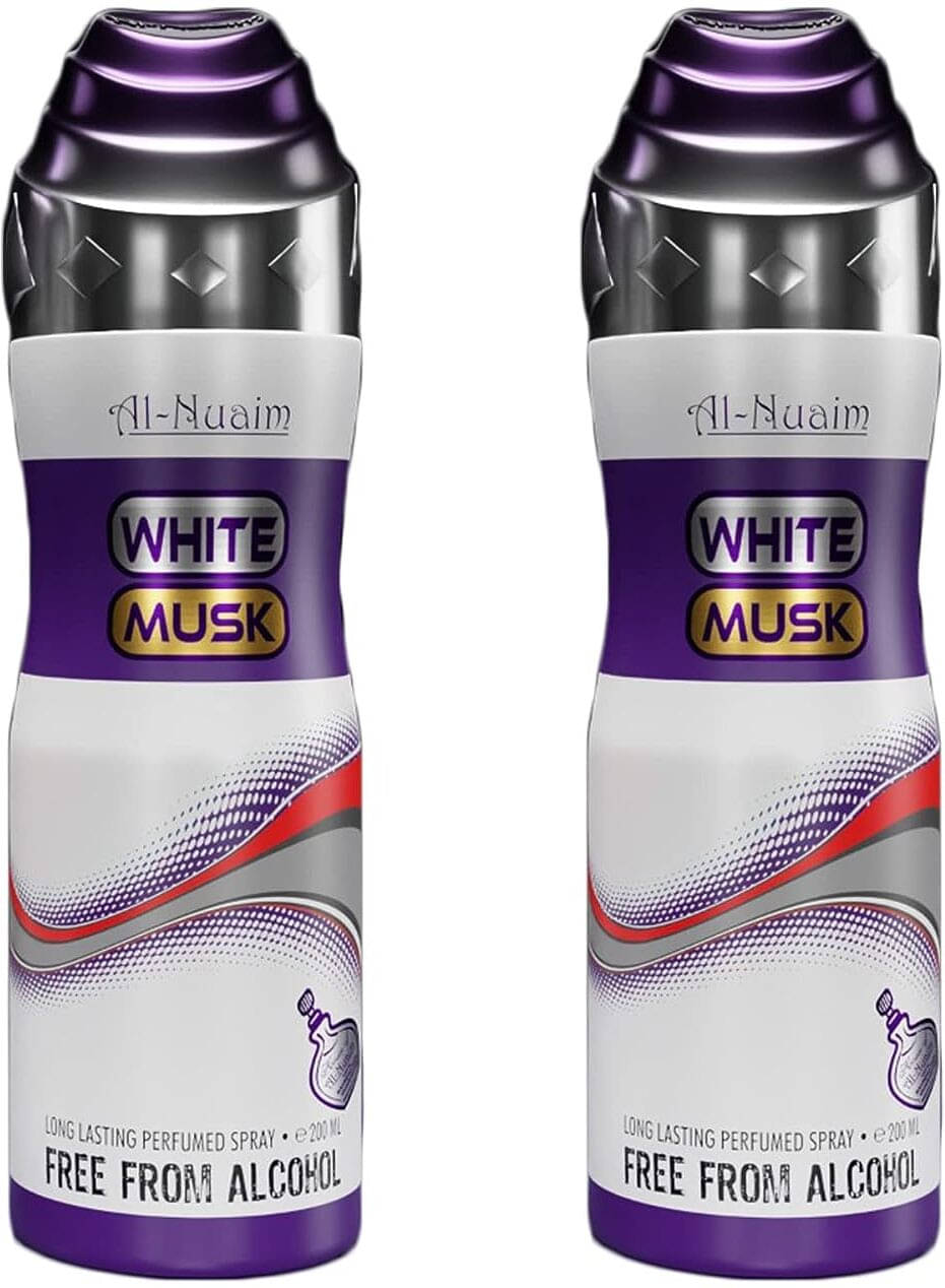     			Al-Nuaim White Musk Alcohol Free Deodorant Deodorant Spray for Unisex 100 ml ( Pack of 2 )
