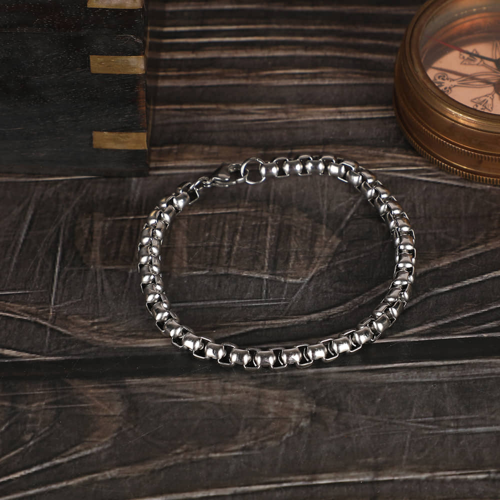 FASHION FRILL Silver Bracelet ( Pack of 1 ) - Bangles & Bracelets | Buy online on ZillyBuy