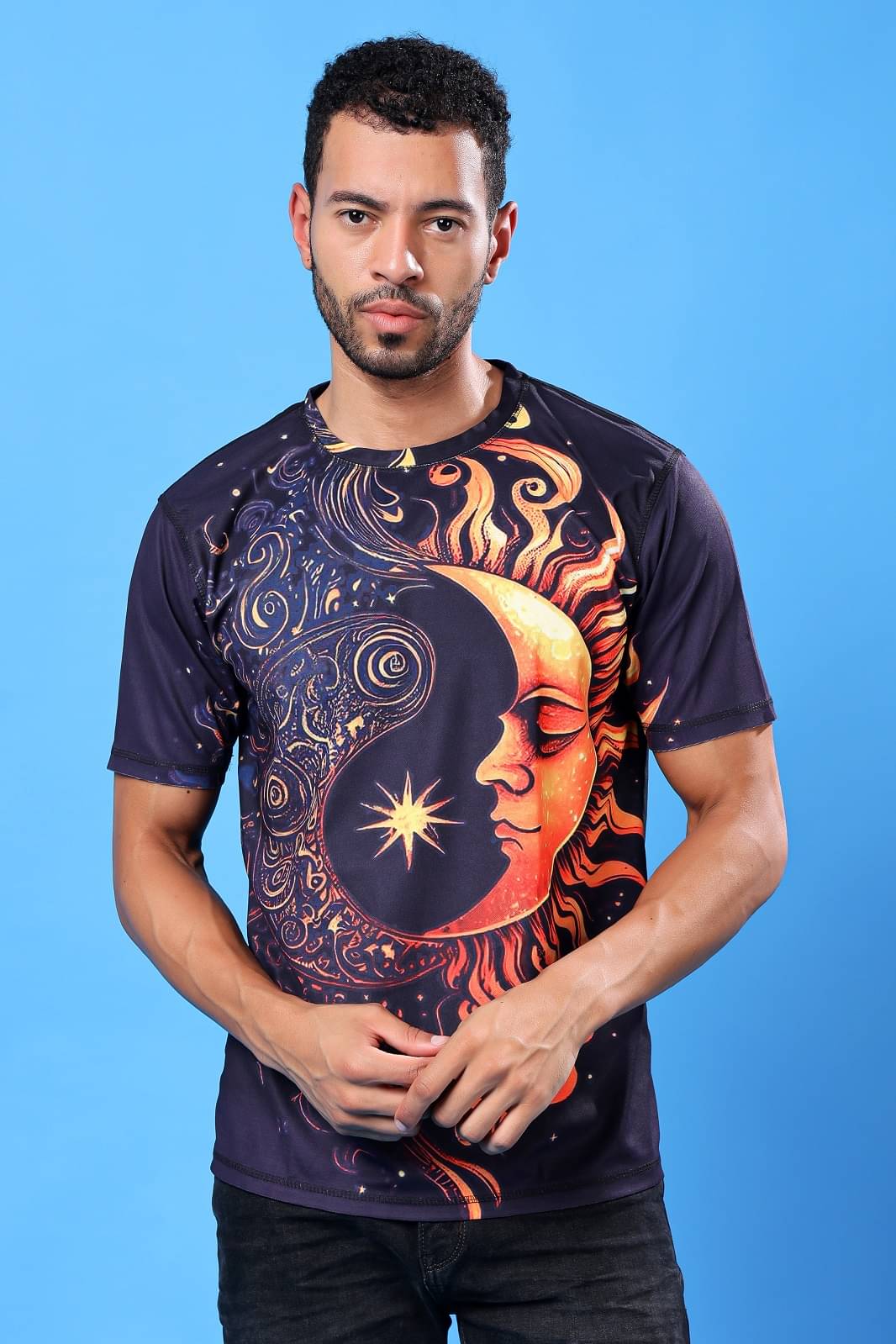     			FLIRTY SOUL Men Polyester Regular Fit Printed T-Shirt ( Multicolor )