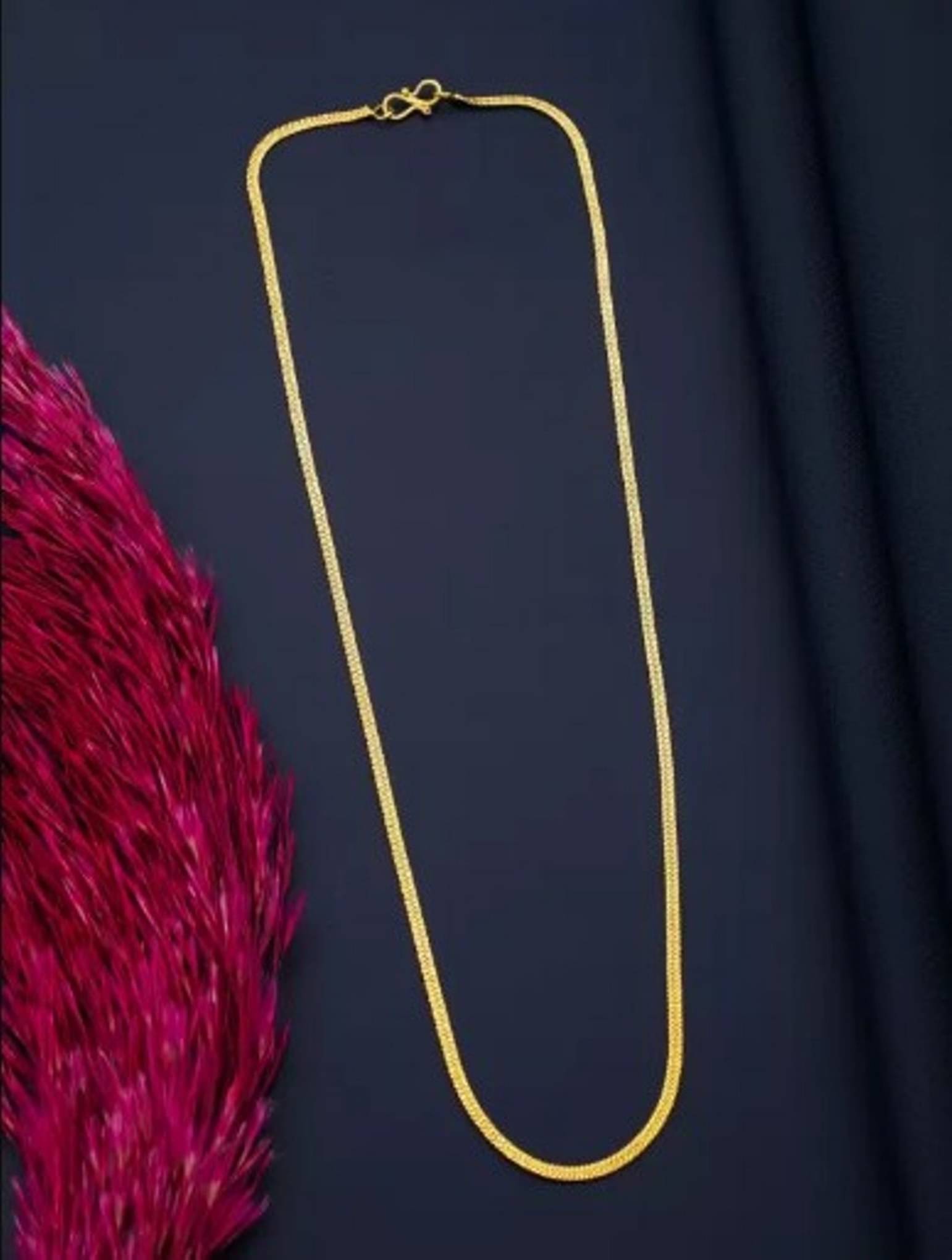 Fadiso Fashion Gold Plated Chain ( Set of 1 ) Fadiso Fashion Gold Plated Chain ( Set of 1 )