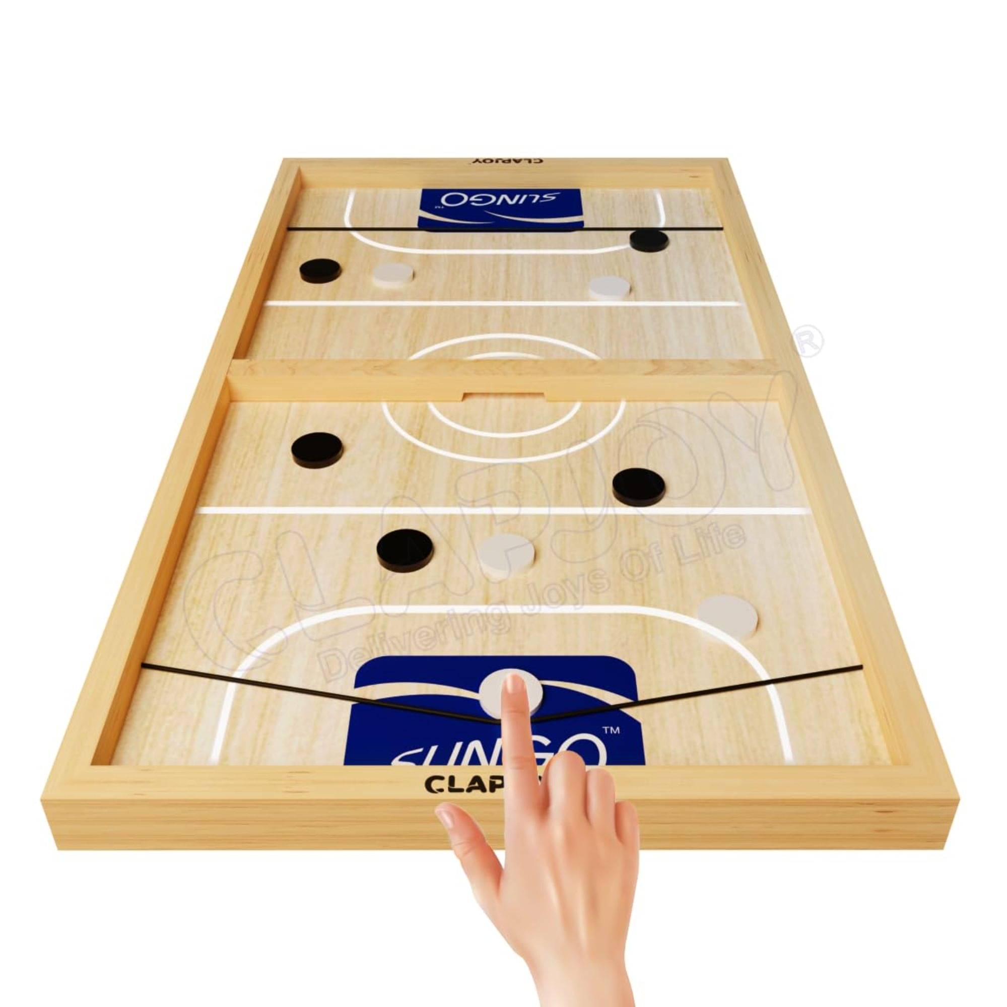 Kadio Slingo Fastest Finger First Board Game for Adults & Kids Wooden String Hockey Game Sling Puck Board Hockey Toy Perfect for Family Entertainment, Birthday Party, Christmas Gift Kadio Slingo Fastest Finger First Board Game for Adults & Kids Wooden String Hockey Game Sling Puck Board Hockey Toy Perfect for Family Entertainment, Birthday Party, Christmas Gift