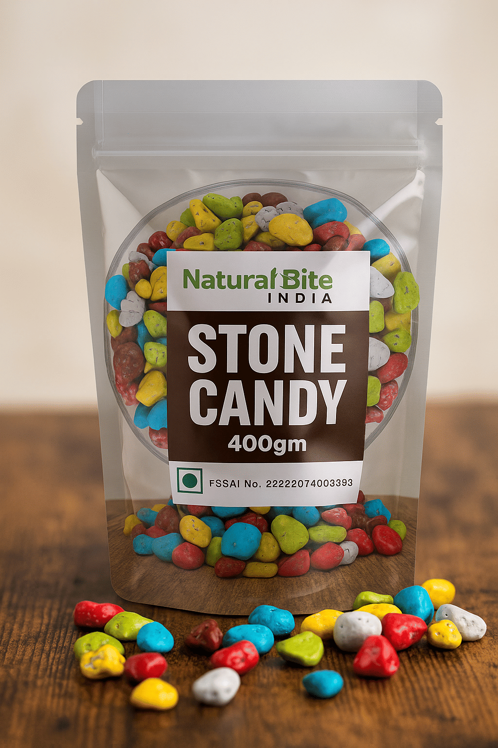 NATURAL BITE INDIA Milk Stone Chocolate Caramel Candies 400 gm NATURAL BITE INDIA Milk Stone Chocolate Caramel Candies 400 gm