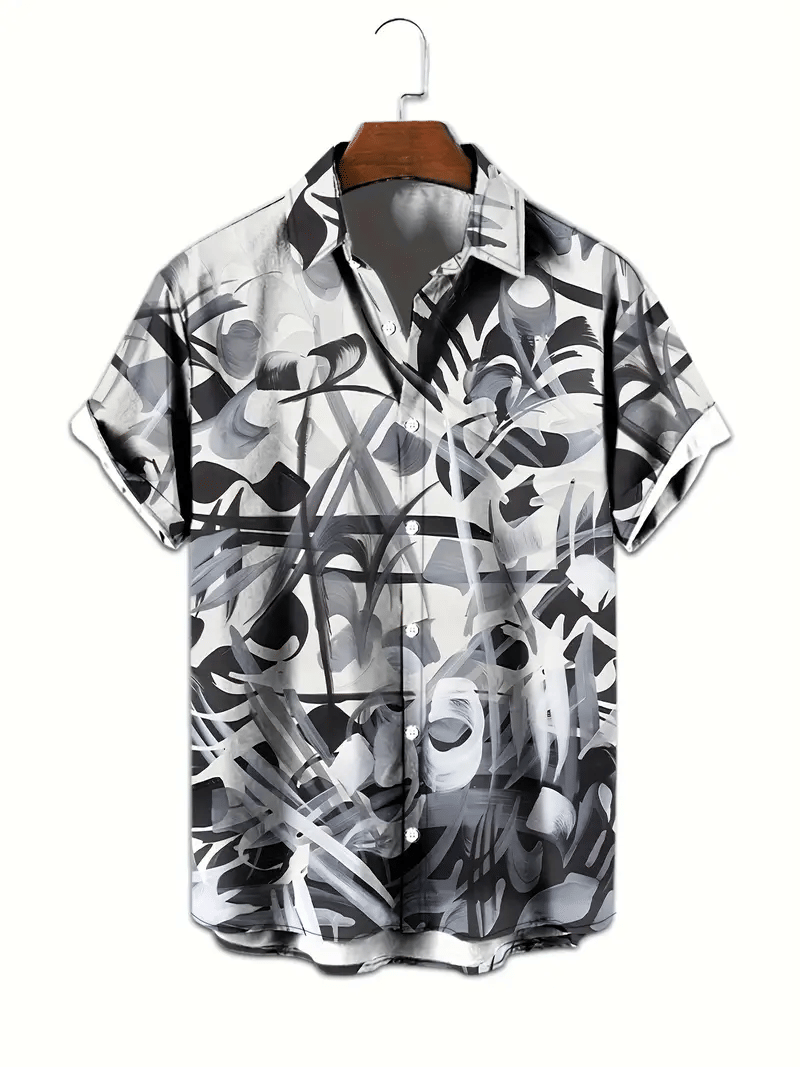 PAVICHA Rayon Flex Regular Fit Printed Half Sleeves Men's Casual Shirt - Black ( Pack of 1 ) PAVICHA Rayon Flex Regular Fit Printed Half Sleeves Men's Casual Shirt - Black ( Pack of 1 )
