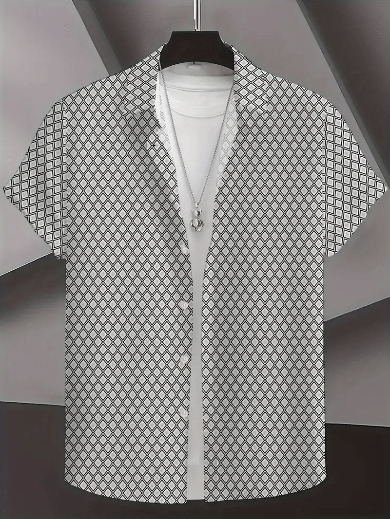 PAVICHA Rayon Flex Regular Fit Printed Half Sleeves Men's Casual Shirt - Grey ( Pack of 1 ) PAVICHA Rayon Flex Regular Fit Printed Half Sleeves Men's Casual Shirt - Grey ( Pack of 1 )