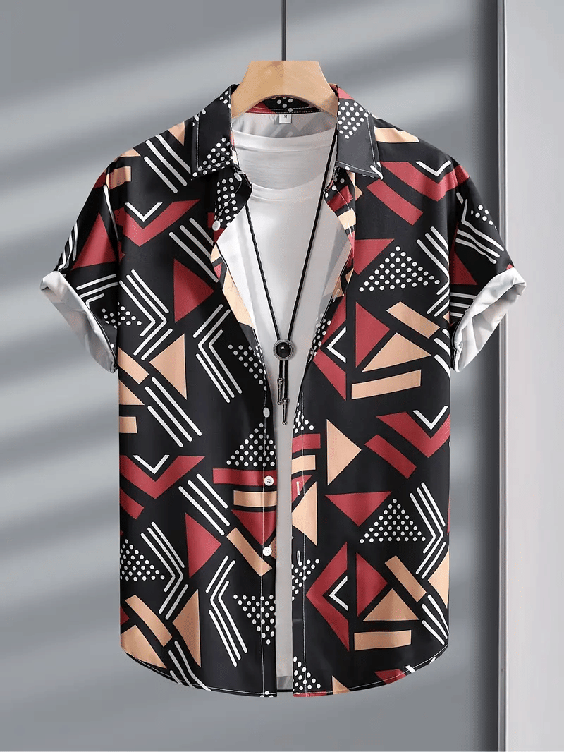 PAVICHA Rayon Flex Regular Fit Printed Half Sleeves Men's Casual Shirt - Multi ( Pack of 1 ) PAVICHA Rayon Flex Regular Fit Printed Half Sleeves Men's Casual Shirt - Multi ( Pack of 1 )