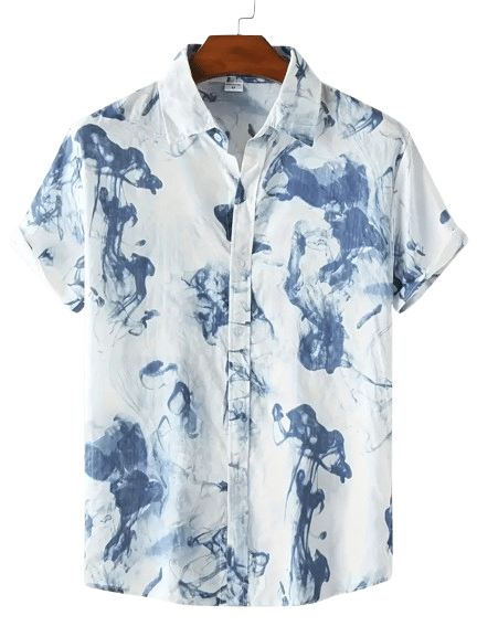 PAVICHA Rayon Flex Regular Fit Printed Half Sleeves Men's Casual Shirt - Aqua Blue ( Pack of 1 ) PAVICHA Rayon Flex Regular Fit Printed Half Sleeves Men's Casual Shirt - Aqua Blue ( Pack of 1 )