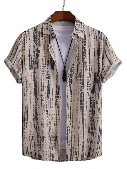     			PAVICHA Rayon Flex Regular Fit Printed Half Sleeves Men's Casual Shirt - Grey ( Pack of 1 )