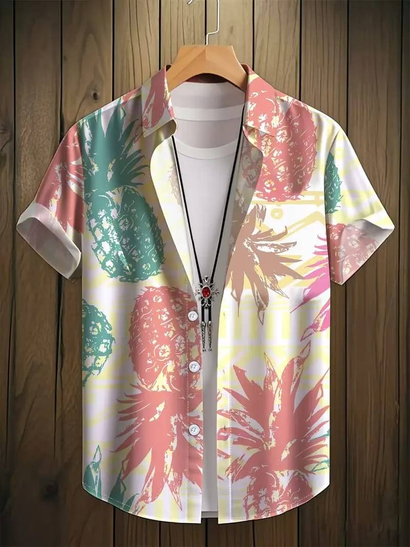 PAVICHA Rayon Flex Regular Fit Printed Half Sleeves Men's Casual Shirt - Multi ( Pack of 1 ) PAVICHA Rayon Flex Regular Fit Printed Half Sleeves Men's Casual Shirt - Multi ( Pack of 1 )