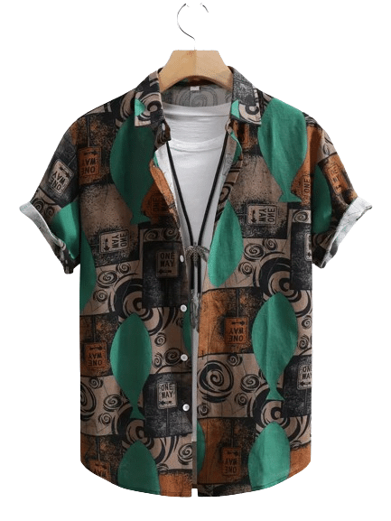     			PAVICHA Rayon Flex Regular Fit Printed Half Sleeves Men's Casual Shirt - Green ( Pack of 1 )