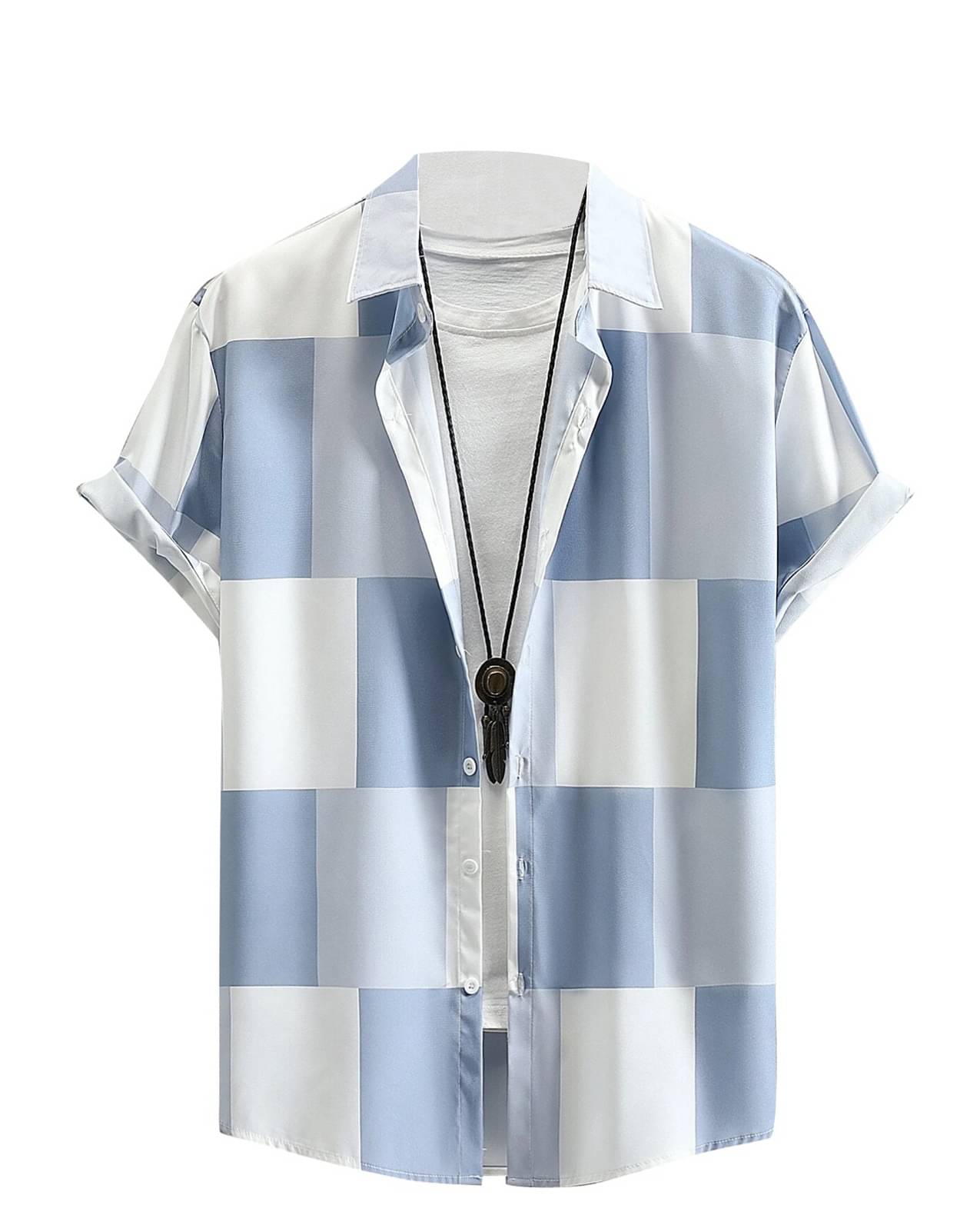 PAVICHA Rayon Flex Regular Fit Printed Half Sleeves Men's Casual Shirt - Blue ( Pack of 1 ) PAVICHA Rayon Flex Regular Fit Printed Half Sleeves Men's Casual Shirt - Blue ( Pack of 1 )