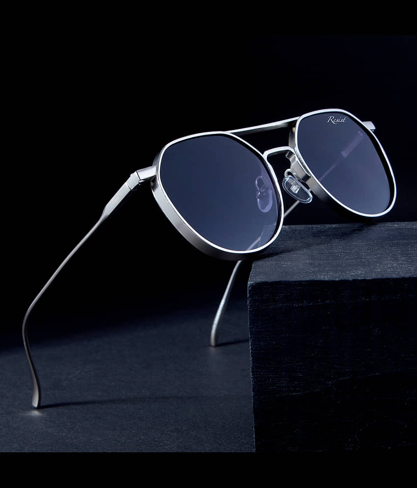 RESIST EYEWEAR Silver Round Sunglasses ( Pack of 1 ) - Sunglasses | Buy online on ZillyBuy