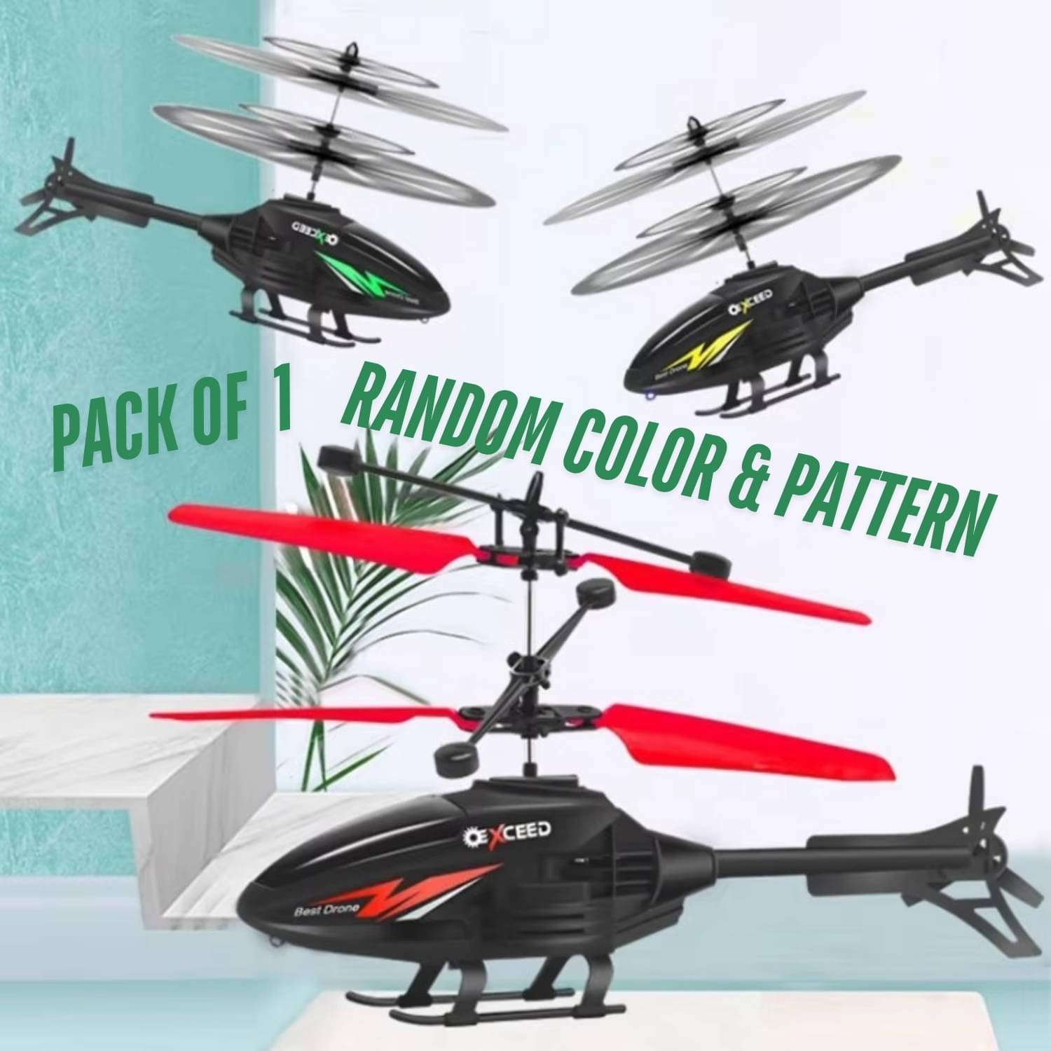     			SWADESI VIBER - Multicolor Plastic Helicopter ( Pack of 1 )