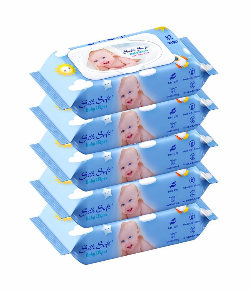 Silk Soft Non Scented For Babies ( Pack of 5 ) Silk Soft Non Scented For Babies ( Pack of 5 )