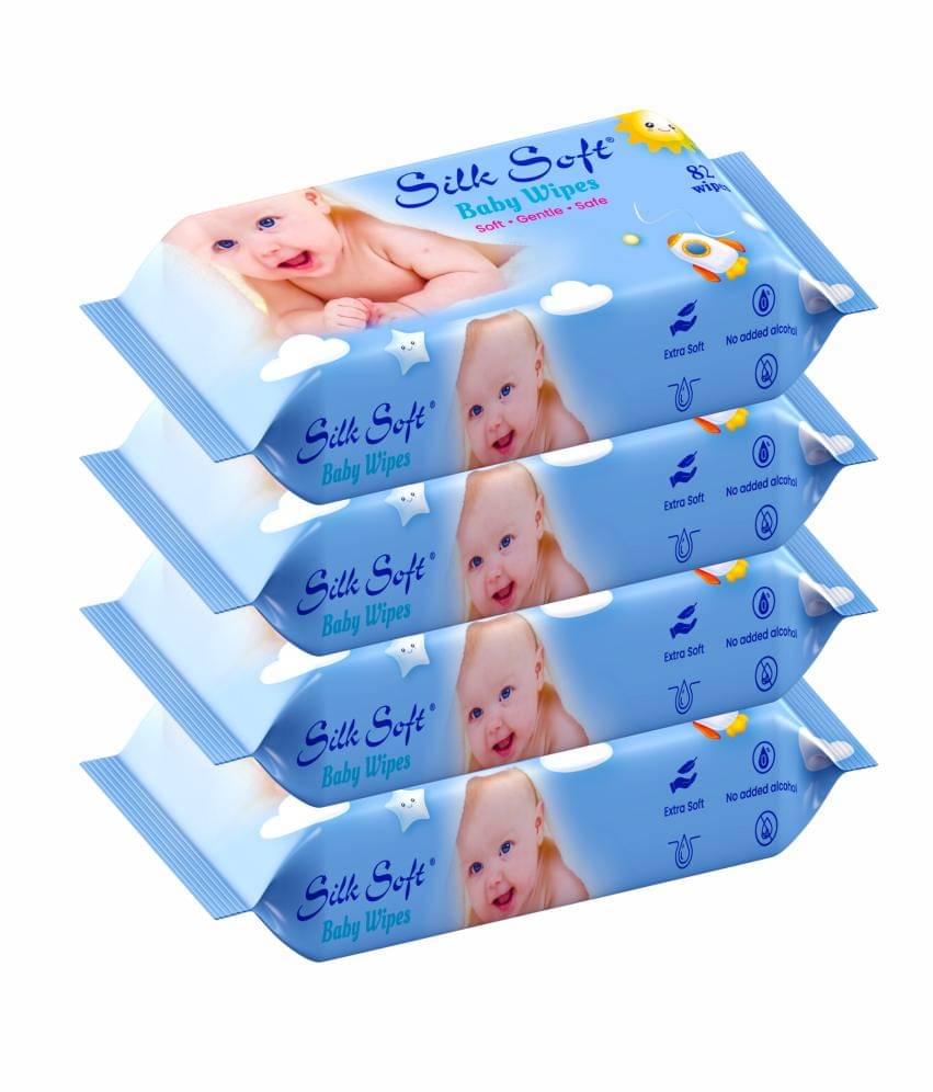 Silk Soft Non Scented For Babies ( Pack of 4 ) Silk Soft Non Scented For Babies ( Pack of 4 )