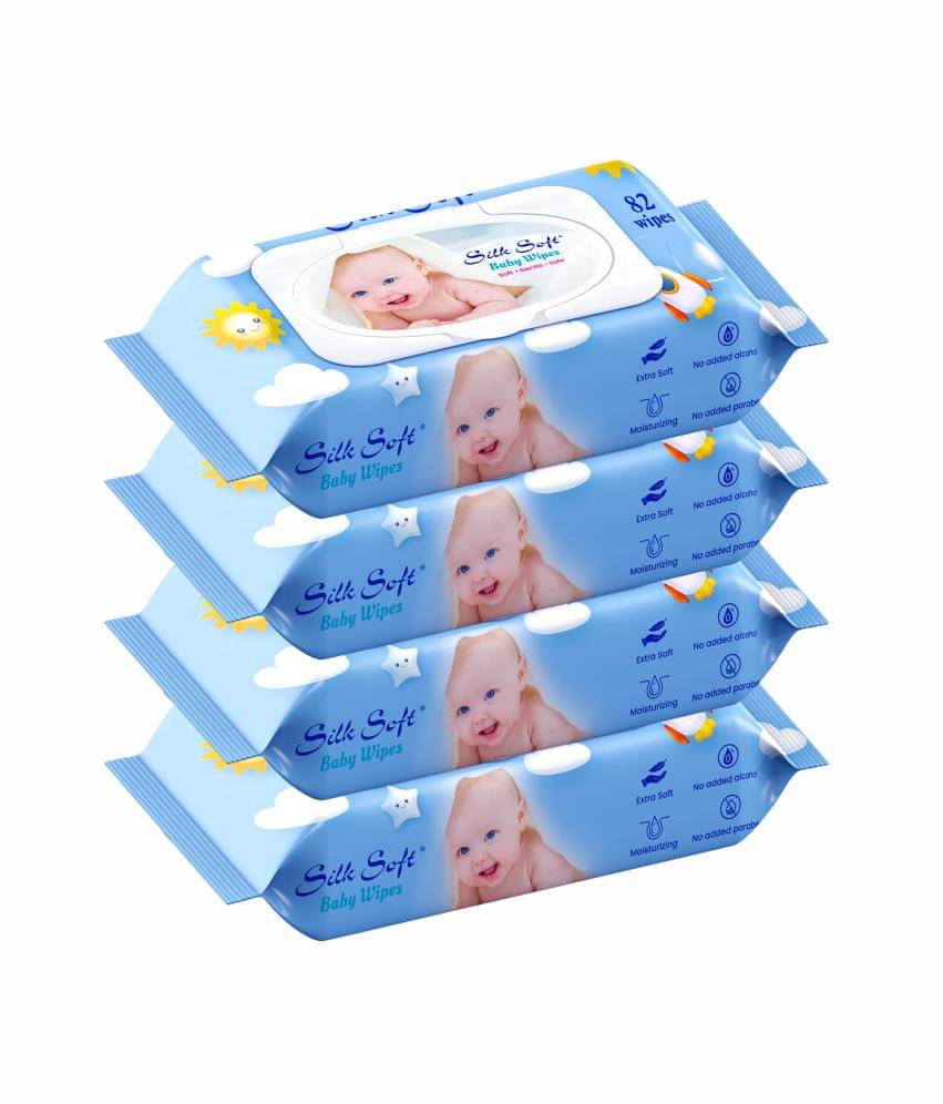 Silk Soft Non Scented For Babies ( Pack of 4 ) Silk Soft Non Scented For Babies ( Pack of 4 )