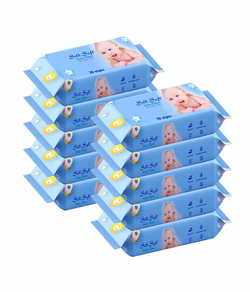 Silk Soft Non Scented For Babies ( Pack of 10 ) Silk Soft Non Scented For Babies ( Pack of 10 )