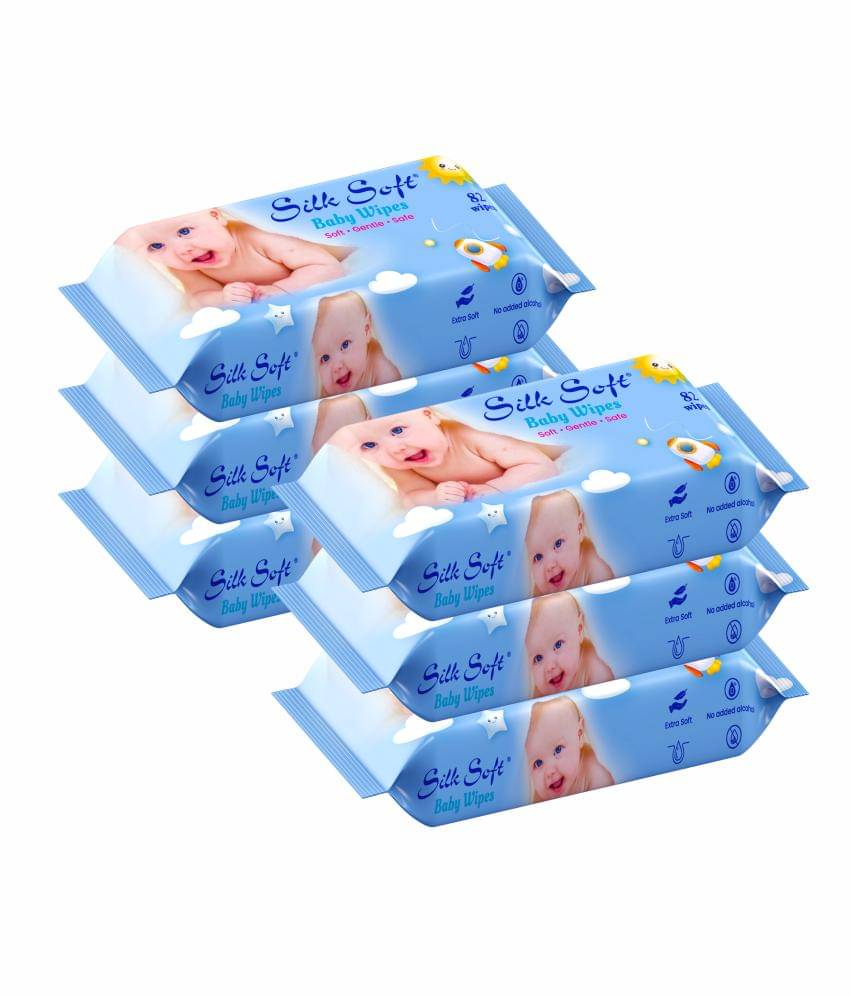 Silk Soft Non Scented For Babies ( Pack of 6 ) Silk Soft Non Scented For Babies ( Pack of 6 )