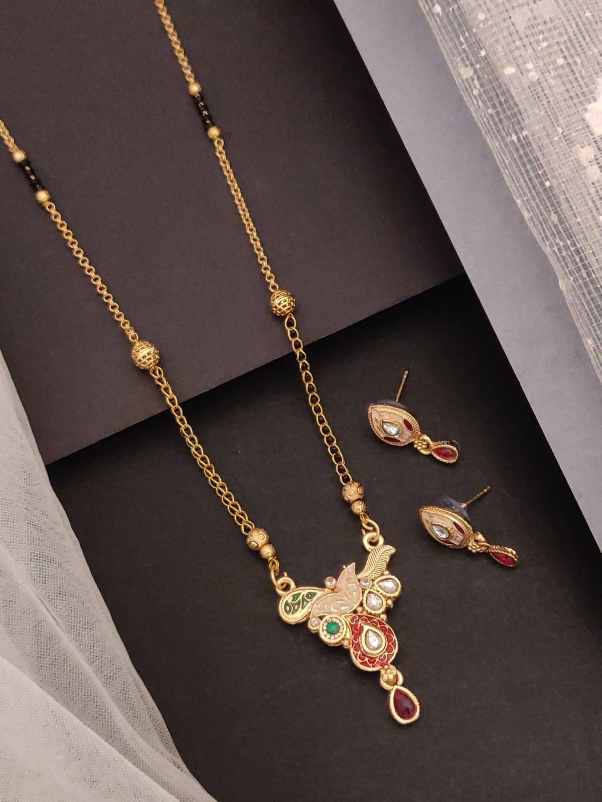 TKRB SALES Gold Copper Necklace Set ( Pack of 1 ) TKRB SALES Gold Copper Necklace Set ( Pack of 1 )