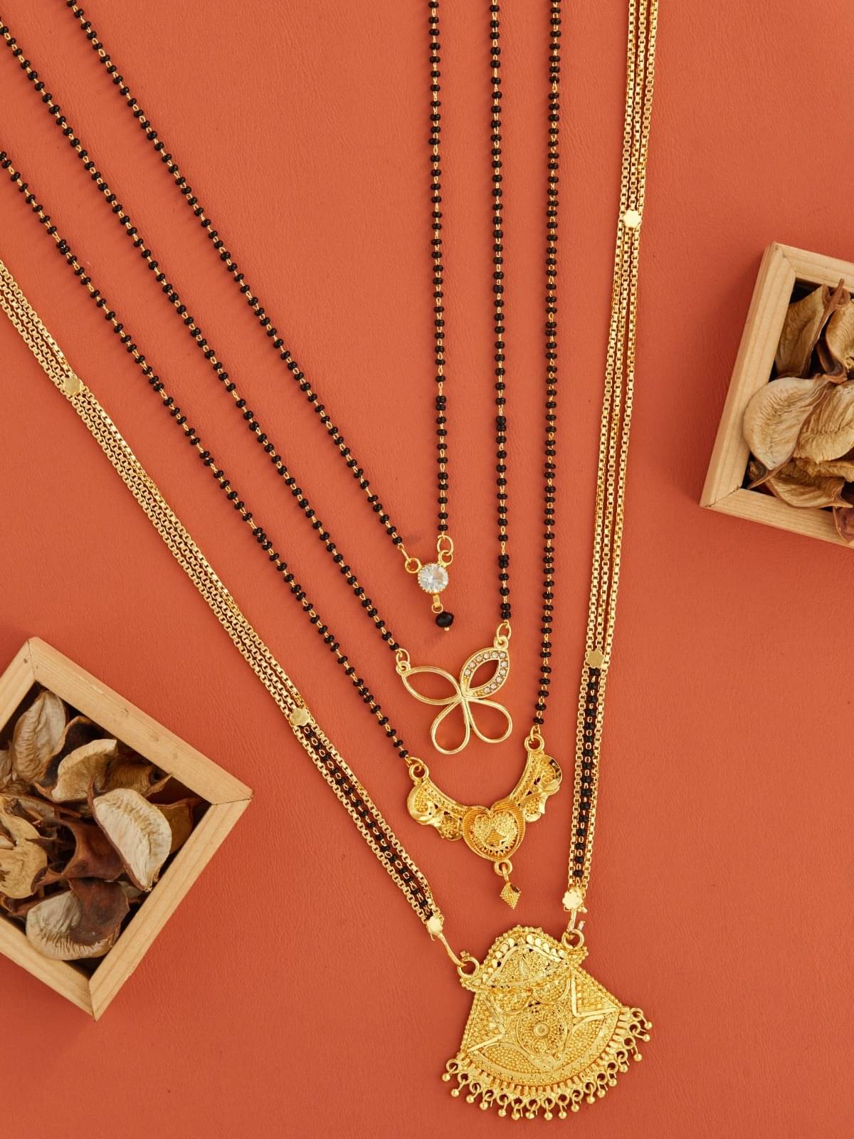 TKRB SALES Golden Mangalsutra ( Pack of 1 ) TKRB SALES Golden Mangalsutra ( Pack of 1 )