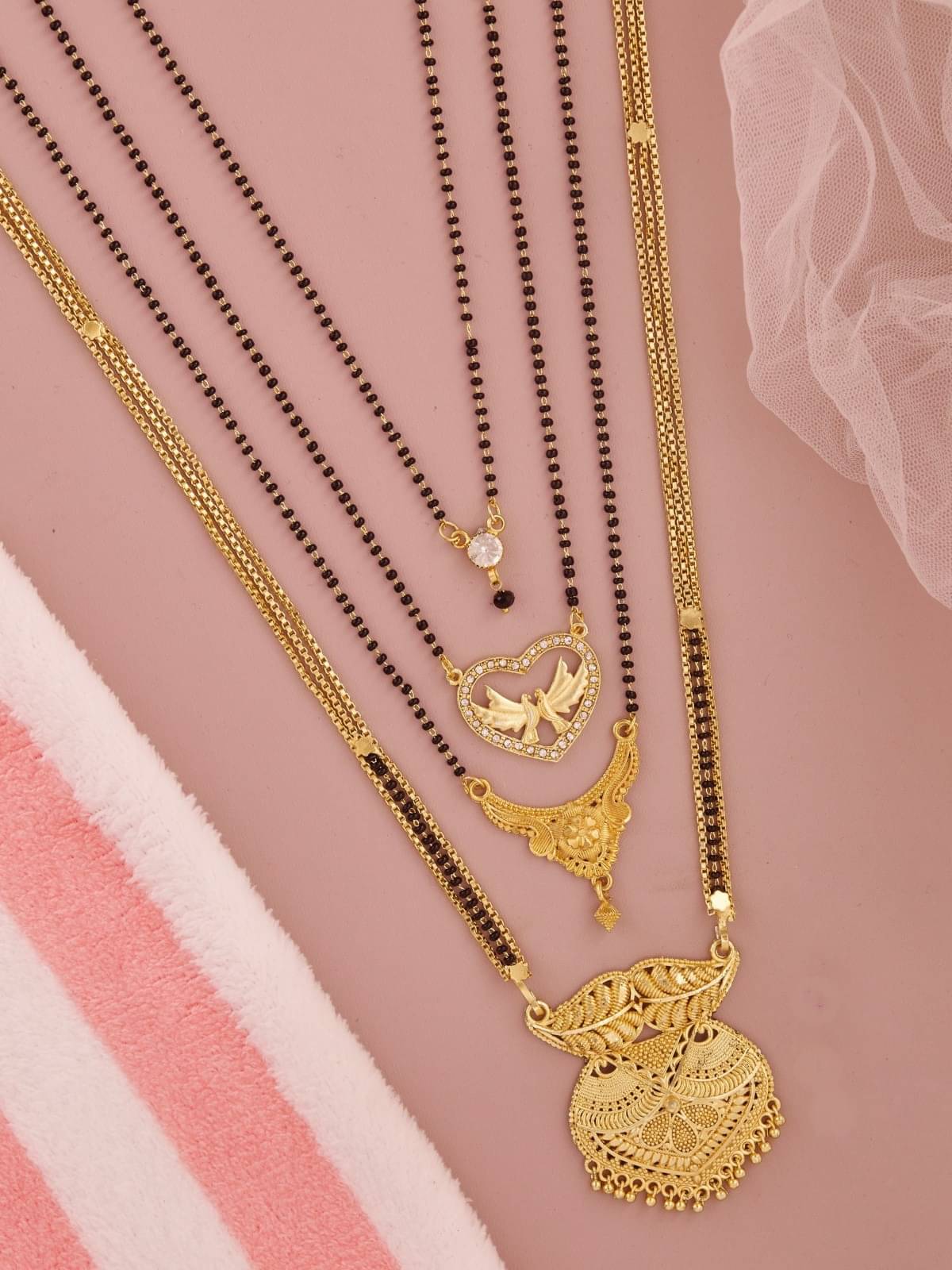 TKRB SALES Golden Mangalsutra ( Pack of 1 ) TKRB SALES Golden Mangalsutra ( Pack of 1 )