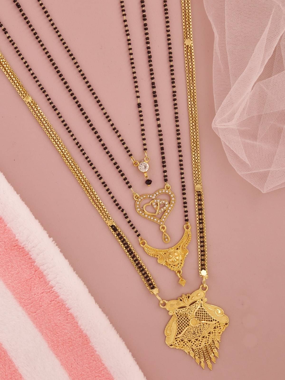 TKRB SALES Golden Mangalsutra ( Pack of 1 ) TKRB SALES Golden Mangalsutra ( Pack of 1 )