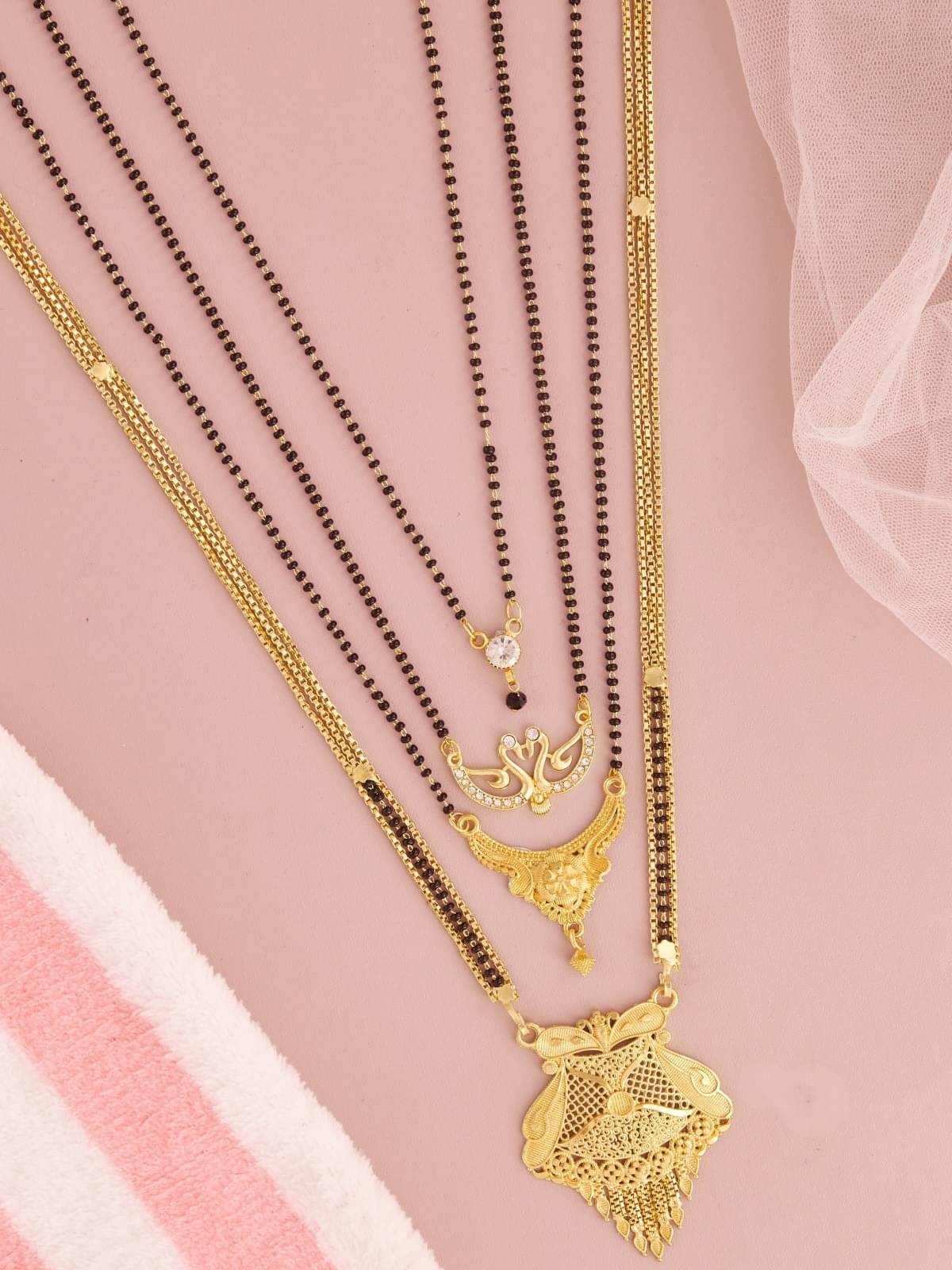 TKRB SALES Golden Mangalsutra ( Pack of 1 ) TKRB SALES Golden Mangalsutra ( Pack of 1 )