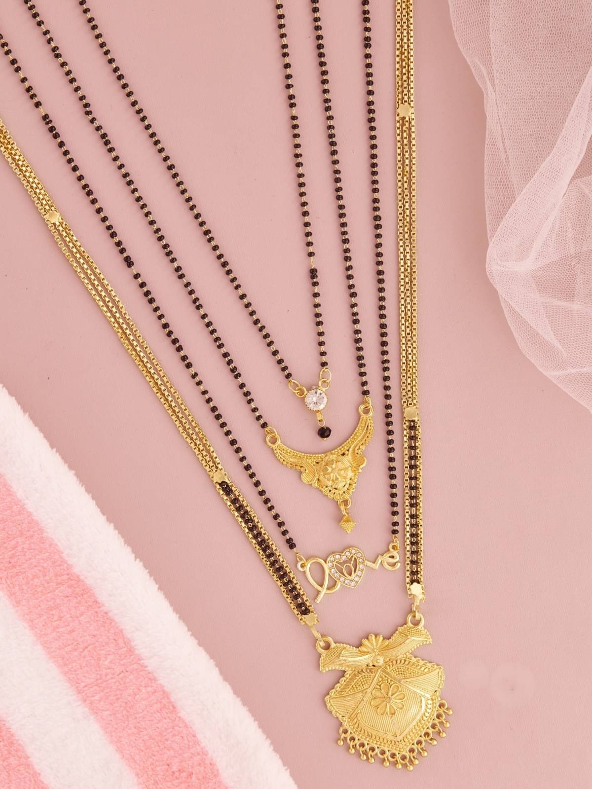 TKRB SALES Golden Mangalsutra ( Pack of 1 ) TKRB SALES Golden Mangalsutra ( Pack of 1 )
