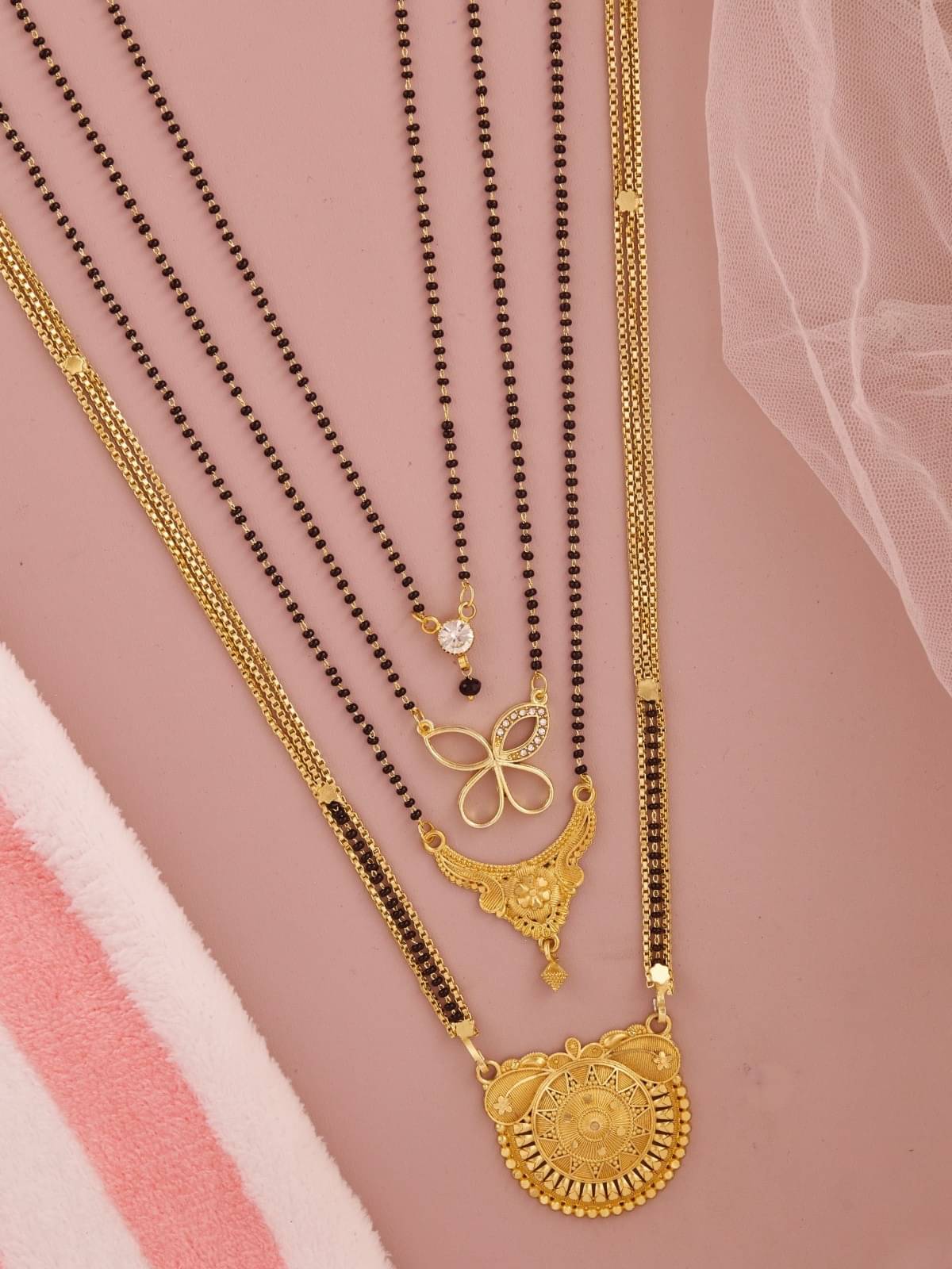 TKRB SALES Golden Mangalsutra ( Pack of 1 ) TKRB SALES Golden Mangalsutra ( Pack of 1 )