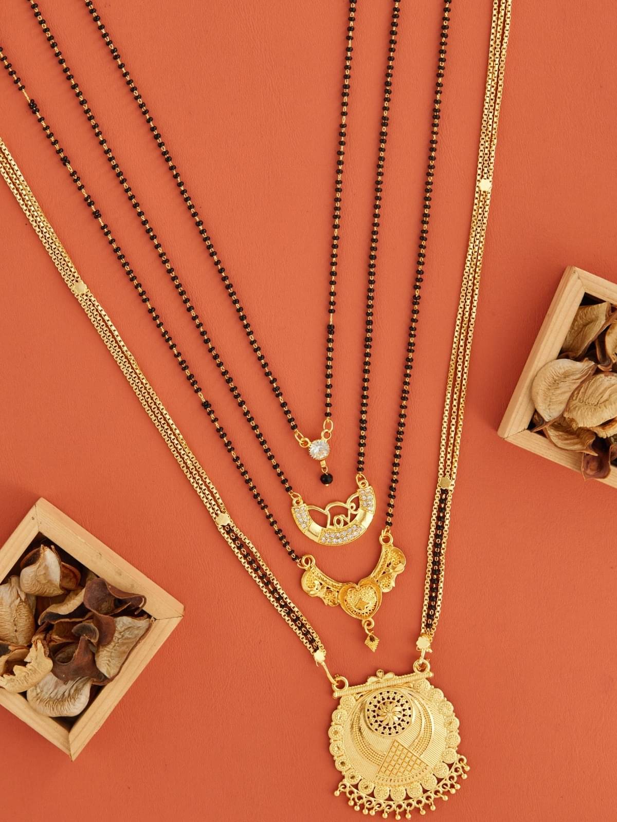 TKRB SALES Golden Mangalsutra ( Pack of 1 ) TKRB SALES Golden Mangalsutra ( Pack of 1 )