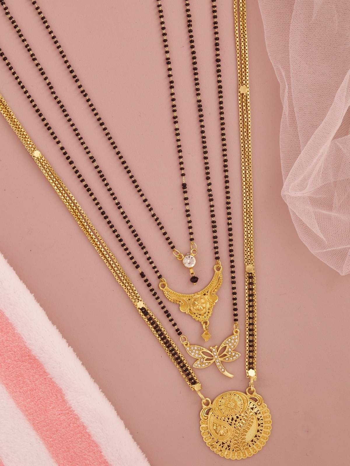 TKRB SALES Golden Mangalsutra ( Pack of 1 ) TKRB SALES Golden Mangalsutra ( Pack of 1 )