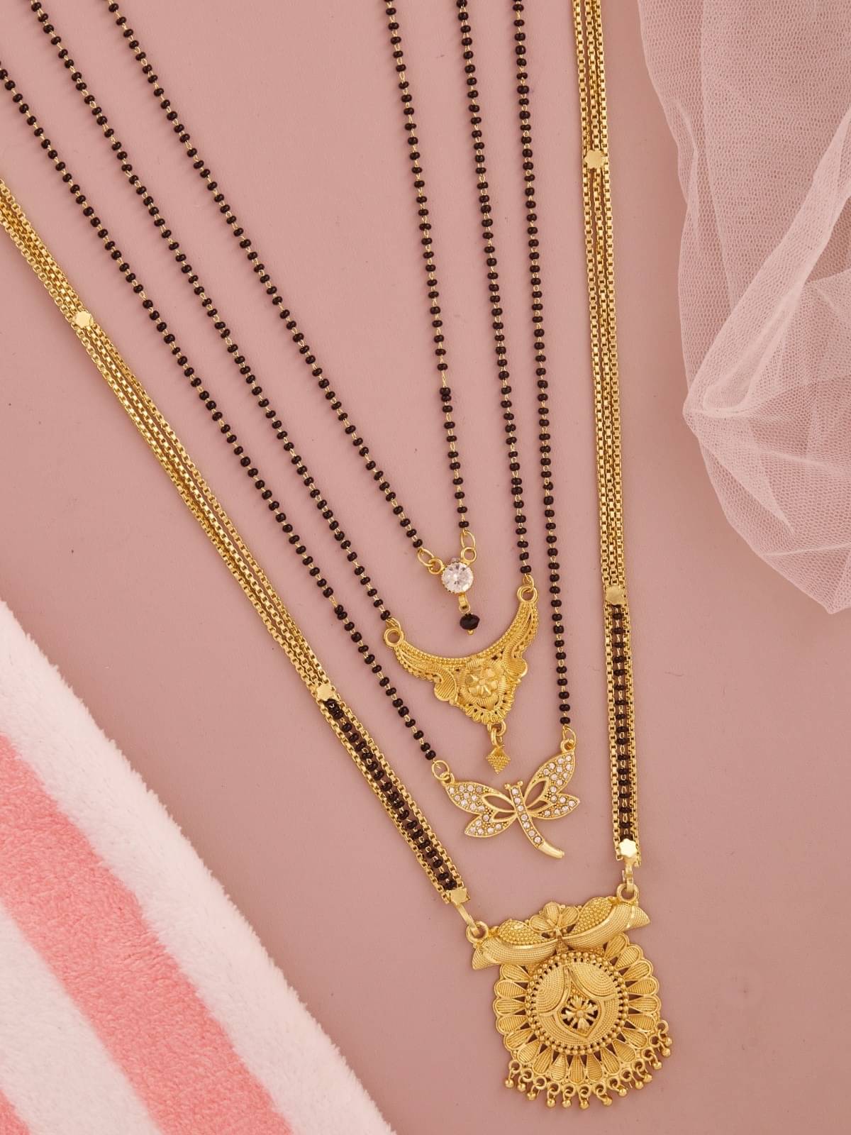     			TKRB SALES Golden Mangalsutra ( Pack of 1 )