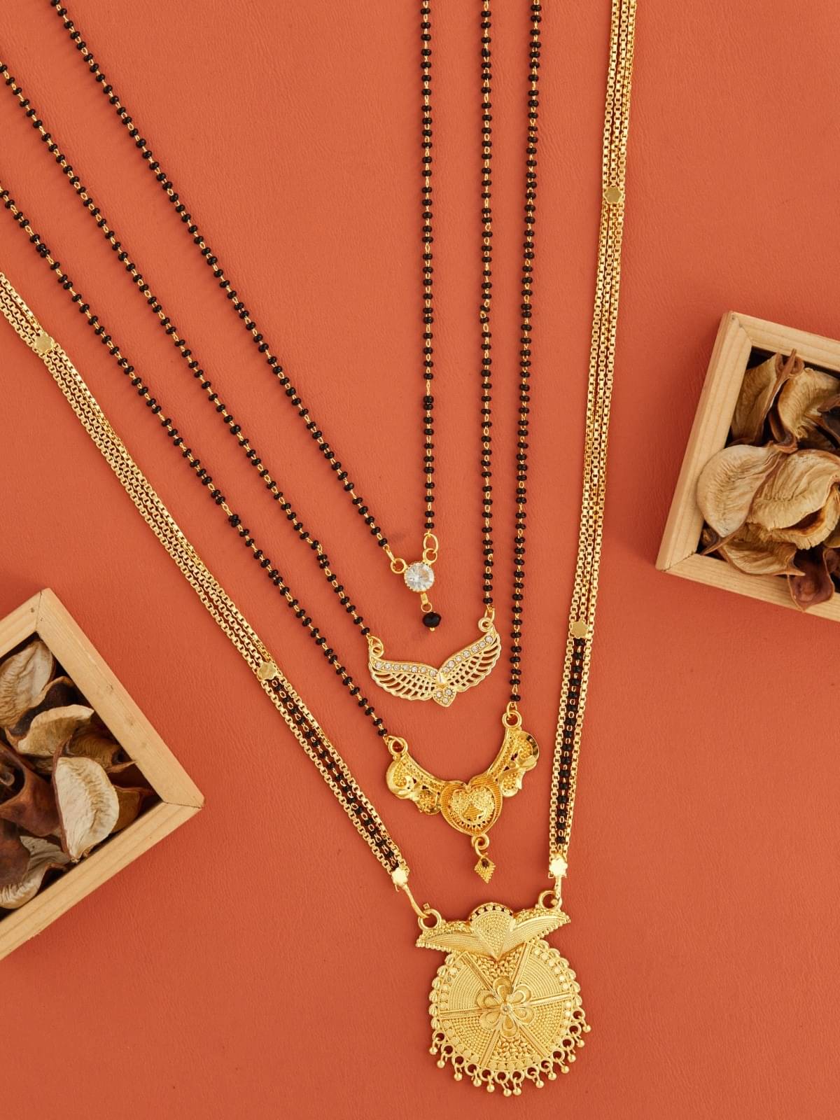 TKRB SALES Golden Mangalsutra ( Pack of 1 ) TKRB SALES Golden Mangalsutra ( Pack of 1 )