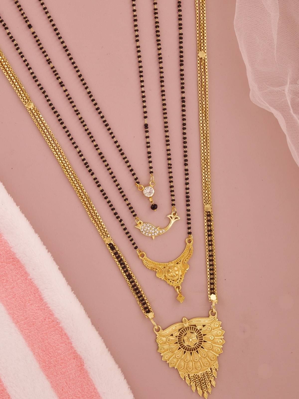 TKRB SALES Golden Mangalsutra ( Pack of 1 ) TKRB SALES Golden Mangalsutra ( Pack of 1 )
