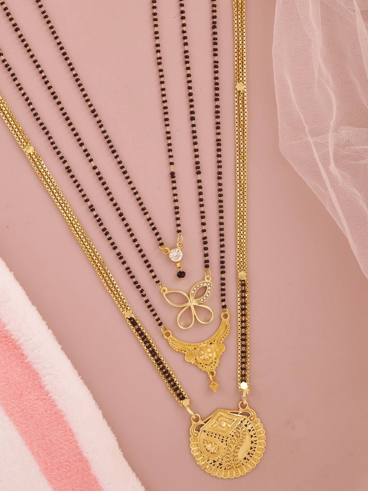     			TKRB SALES Golden Mangalsutra ( Pack of 1 )