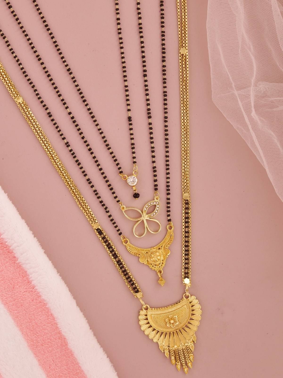 TKRB SALES Golden Mangalsutra ( Pack of 1 )     			TKRB SALES Golden Mangalsutra ( Pack of 1 )