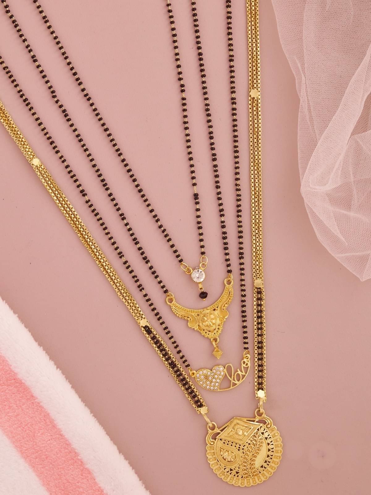     			TKRB SALES Golden Mangalsutra ( Pack of 1 )