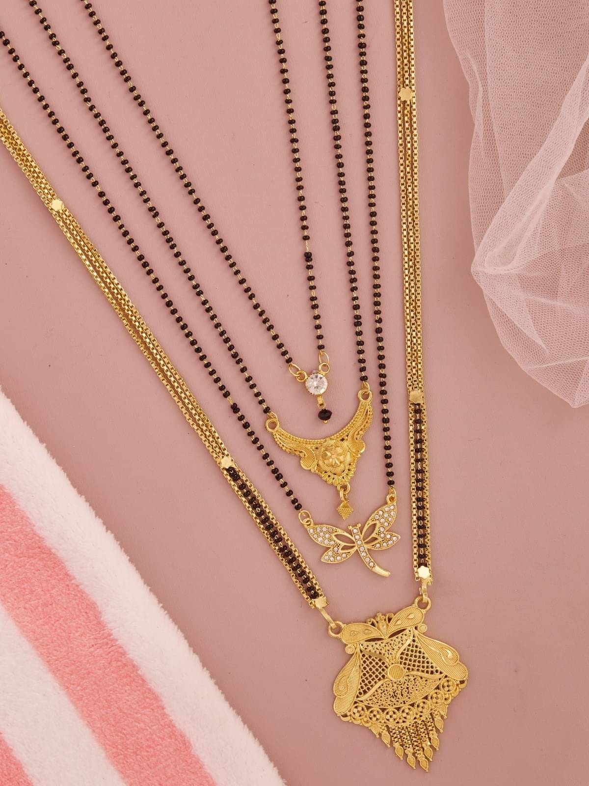 TKRB SALES Golden Mangalsutra ( Pack of 1 ) TKRB SALES Golden Mangalsutra ( Pack of 1 )