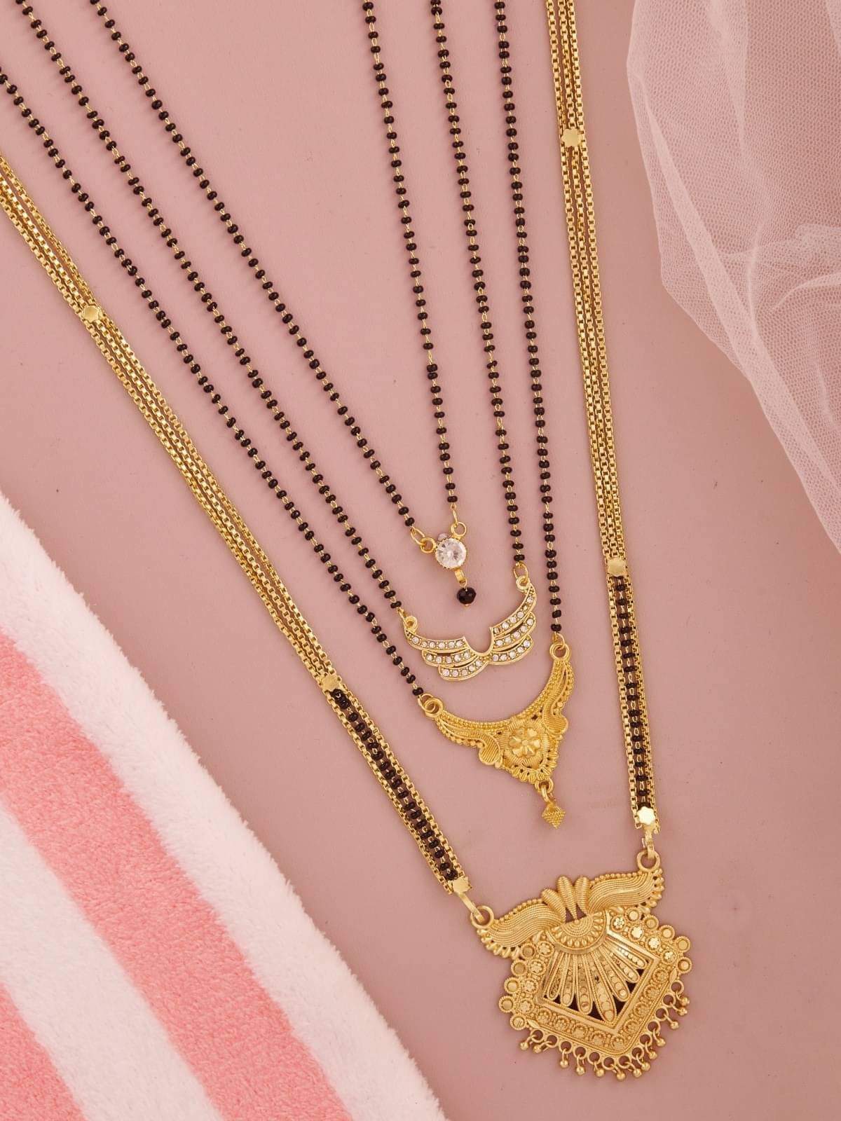 TKRB SALES Golden Mangalsutra ( Pack of 1 ) TKRB SALES Golden Mangalsutra ( Pack of 1 )