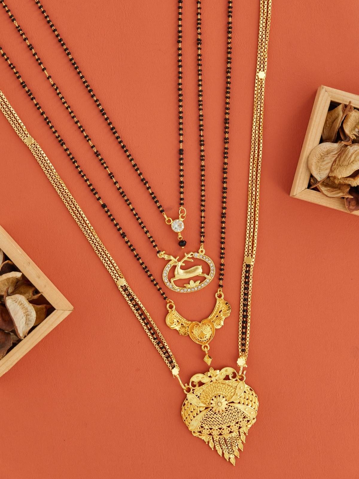 TKRB SALES Golden Mangalsutra ( Pack of 1 ) TKRB SALES Golden Mangalsutra ( Pack of 1 )