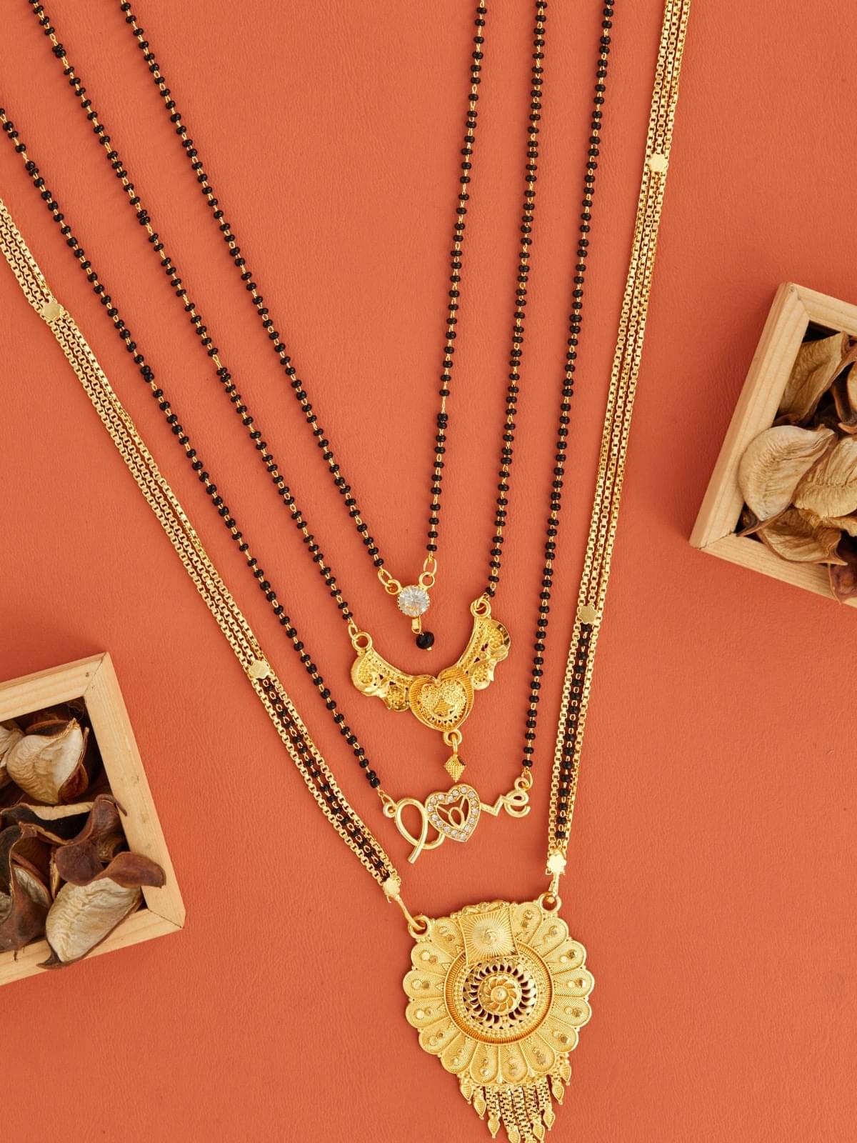 TKRB SALES Golden Mangalsutra ( Pack of 1 ) TKRB SALES Golden Mangalsutra ( Pack of 1 )