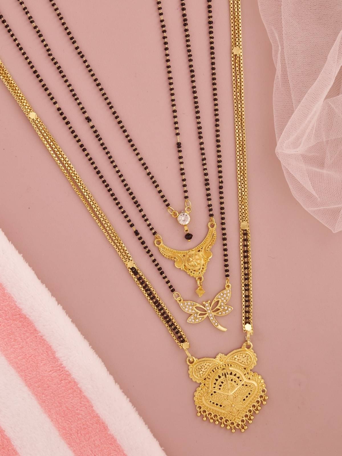 TKRB SALES Golden Mangalsutra ( Pack of 1 ) TKRB SALES Golden Mangalsutra ( Pack of 1 )
