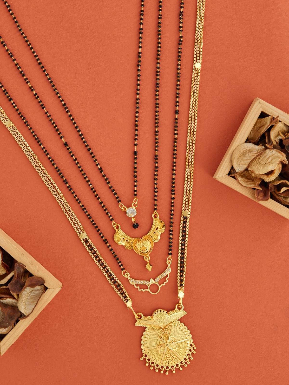     			TKRB SALES Golden Mangalsutra ( Pack of 1 )