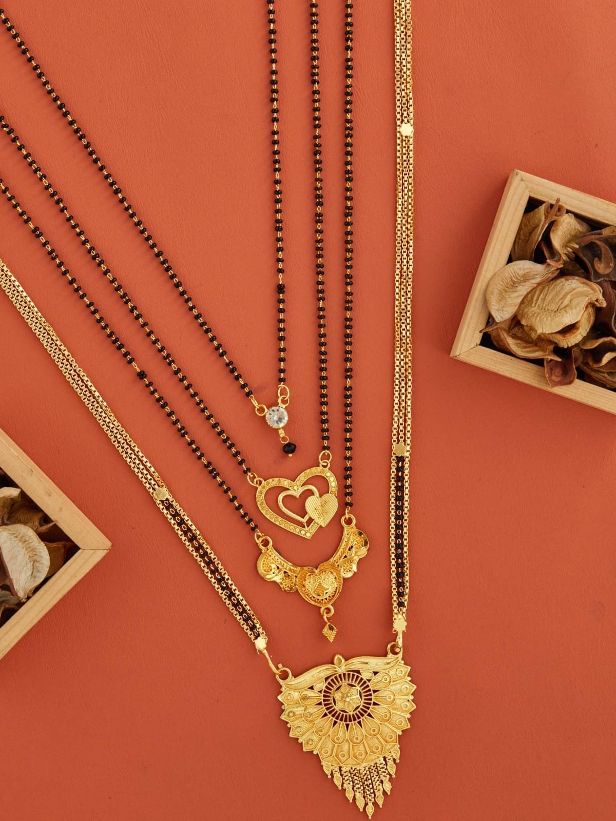     			TKRB SALES Golden Mangalsutra ( Pack of 1 )