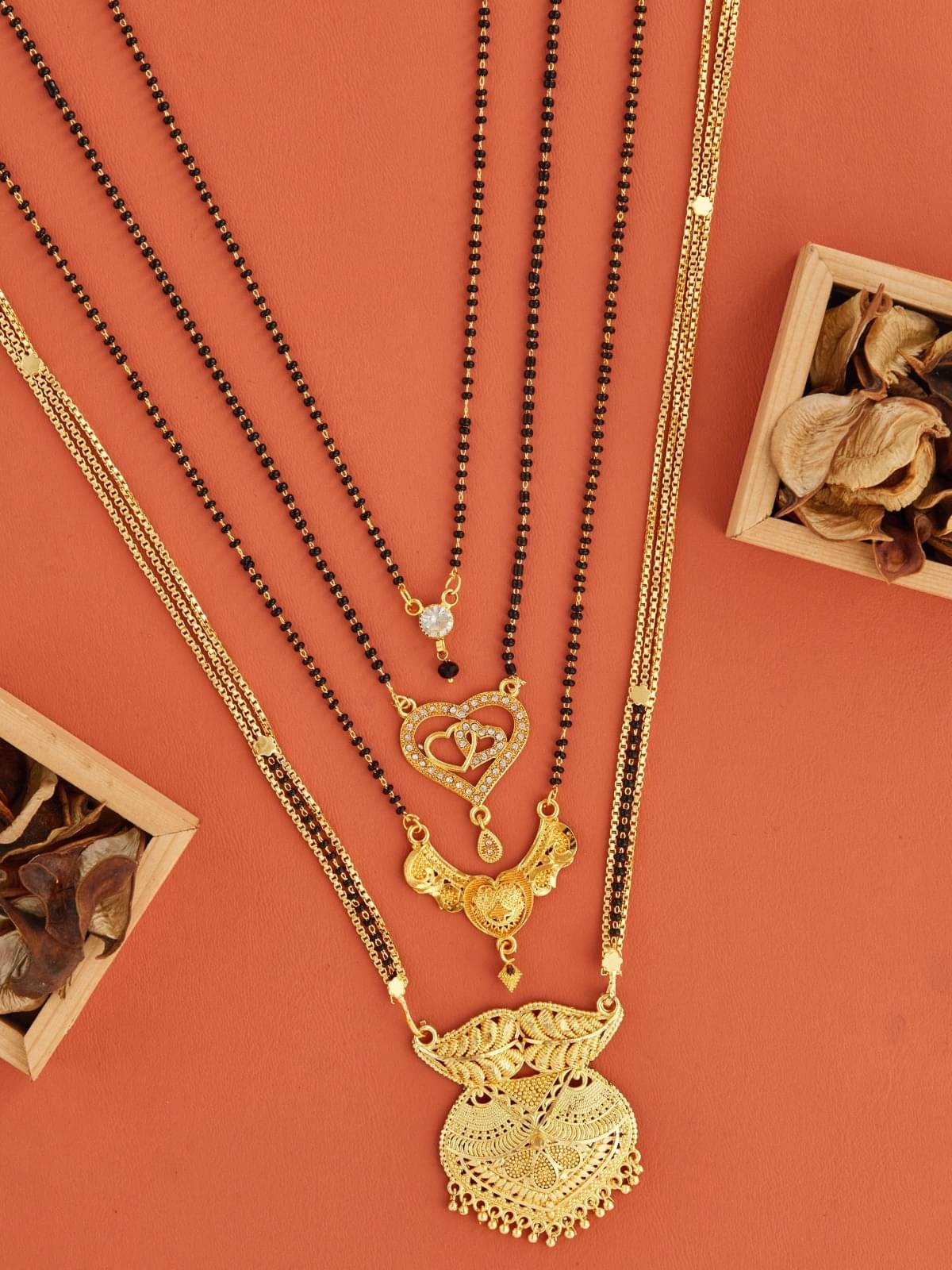 TKRB SALES Golden Mangalsutra ( Pack of 1 ) TKRB SALES Golden Mangalsutra ( Pack of 1 )