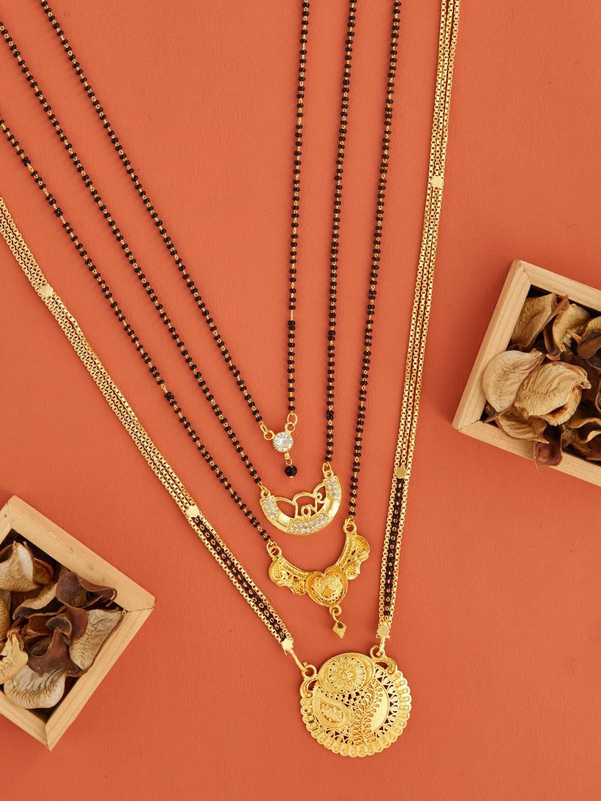 TKRB SALES Golden Mangalsutra ( Pack of 1 ) TKRB SALES Golden Mangalsutra ( Pack of 1 )