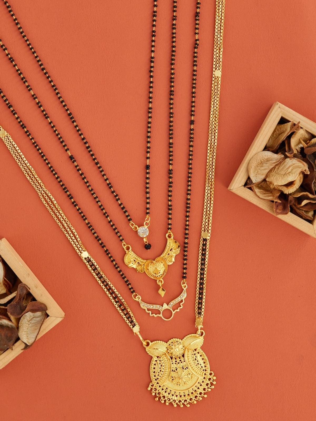     			TKRB SALES Golden Mangalsutra ( Pack of 1 )