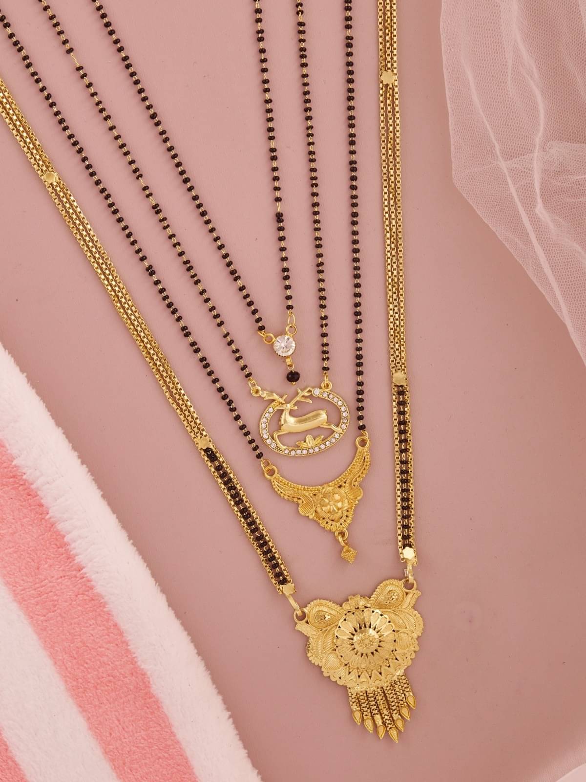 TKRB SALES Golden Mangalsutra ( Pack of 1 ) TKRB SALES Golden Mangalsutra ( Pack of 1 )